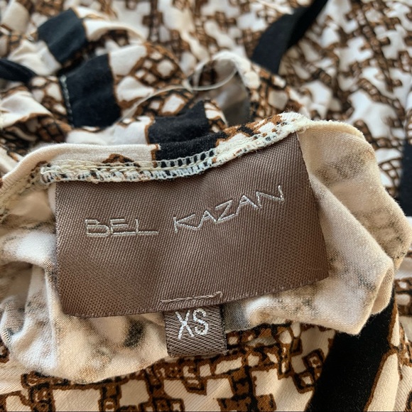 Anthropologie Bel Kazan Geometric Neutral Motif Dress - Picture 10 of 10